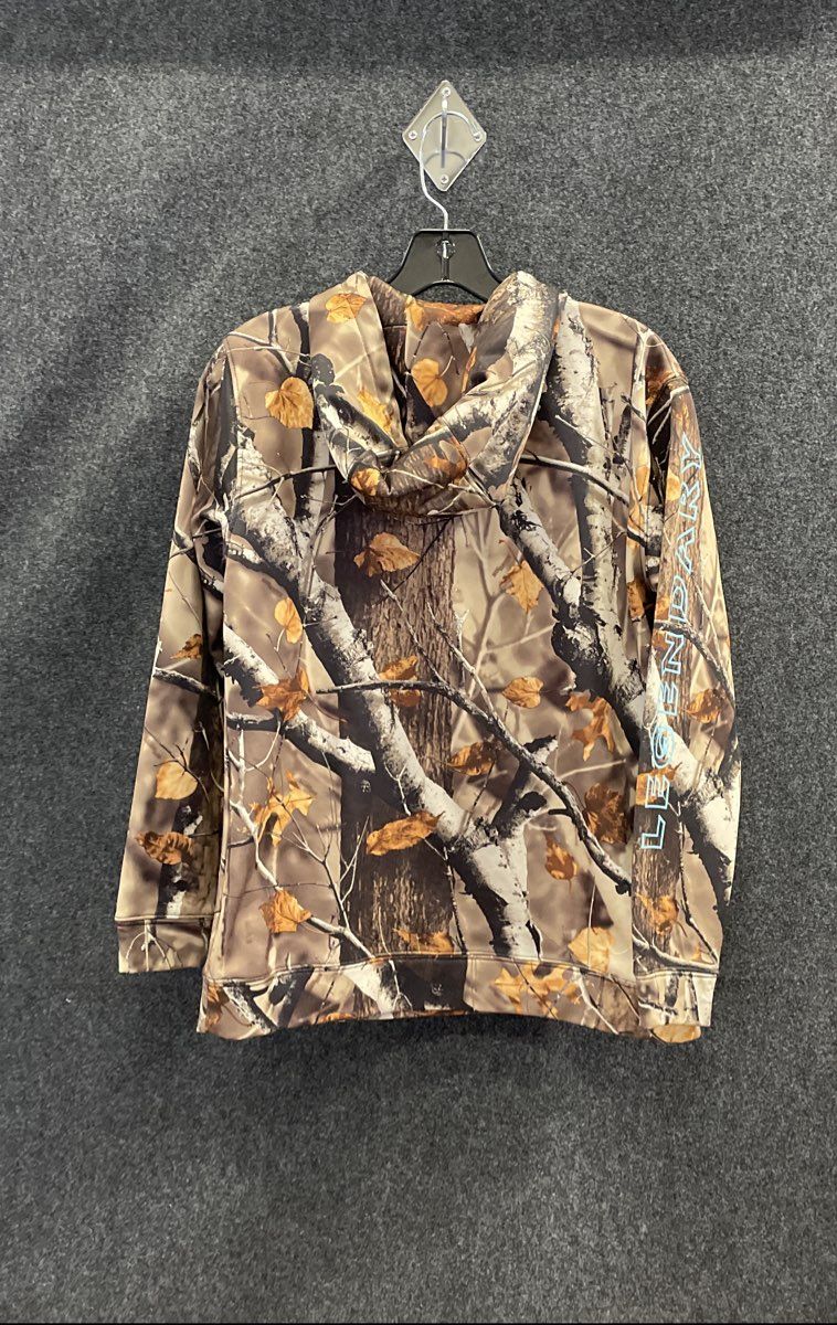 Legendary Whitetails Women's Camo 1/4 Zip Pullover Hoodie Size Small