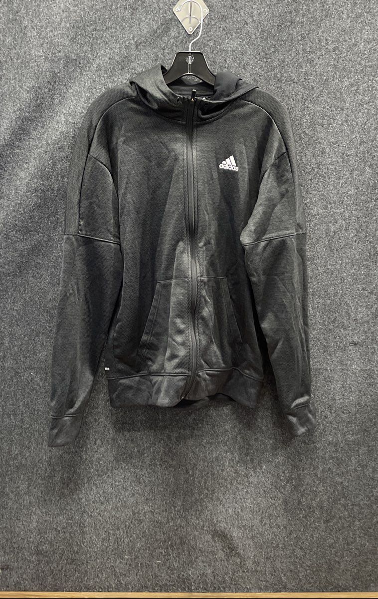 Adidas Men's Black Climalite Full Zip Performance Hoodie Jacket Size M