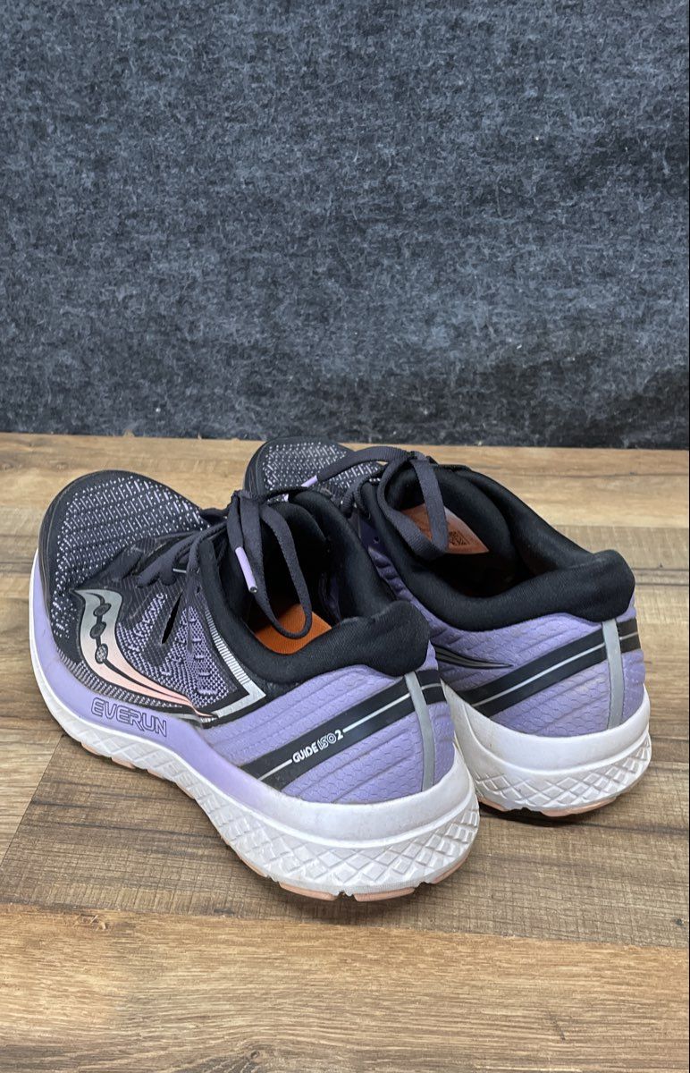 Saucony Guide ISO 2 Triumph Purple Black Women's Running Shoes Size 8.5