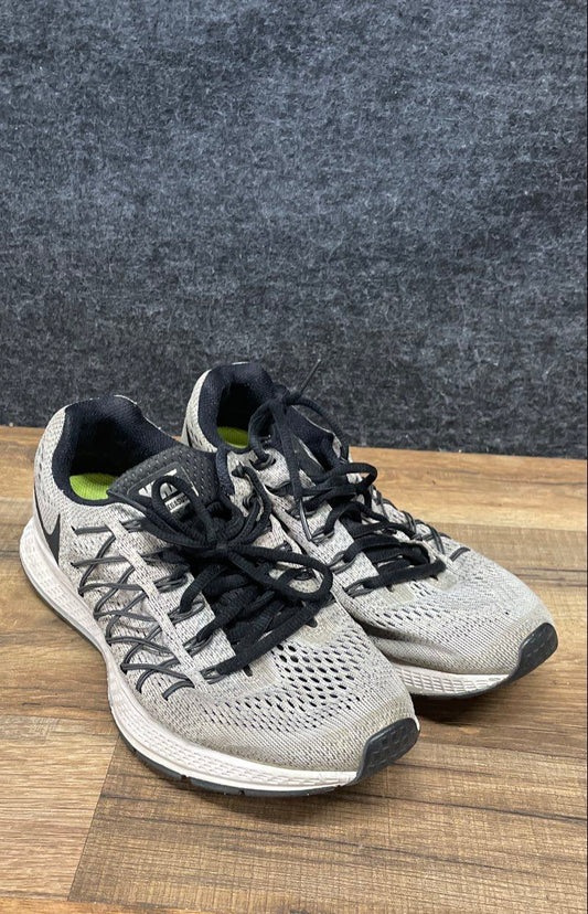 Nike Air Zoom Pegasus 32 Wolf Grey Black Running Shoes Women's Size 8