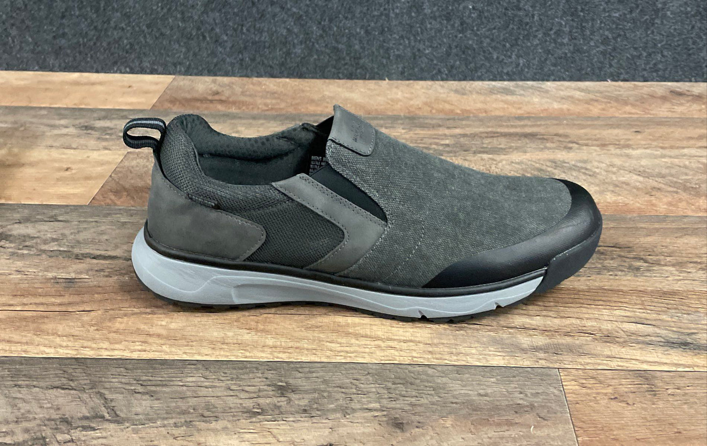 Nunn Bush Brewery Dark Grey Slip-On Comfort Walking Shoes Men's Size 12W