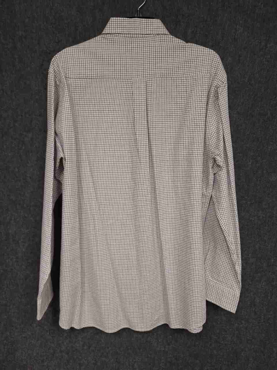 Vintage Viyella 80/20 Cotton Wool Tattersall Plaid Button Down Shirt Sz L