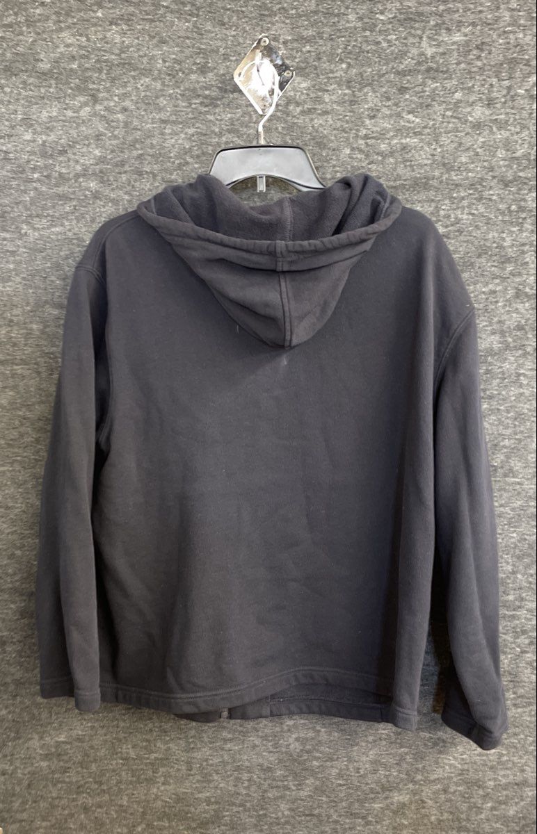 Lauren Ralph Lauren Women's Black Anchor Crest Full Zip Hoodie Jacket Sz M