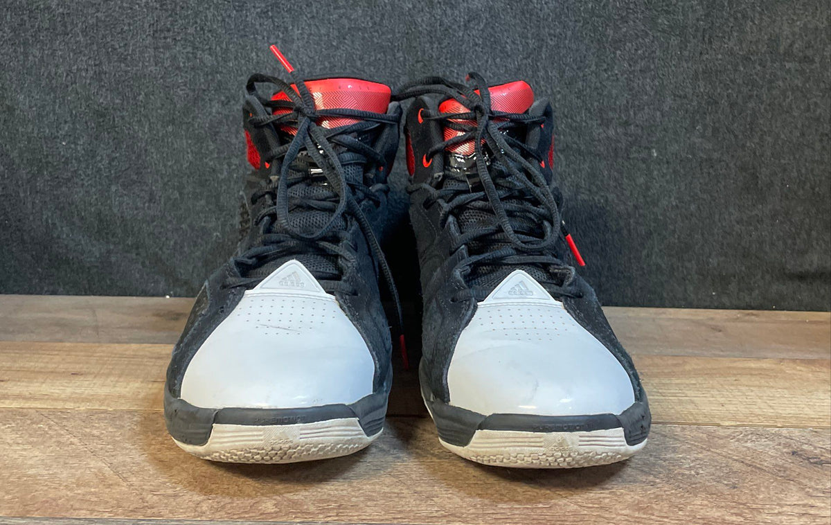Adidas adizero Rose 1.5 Black White Red Basketball Shoes Size 10.5