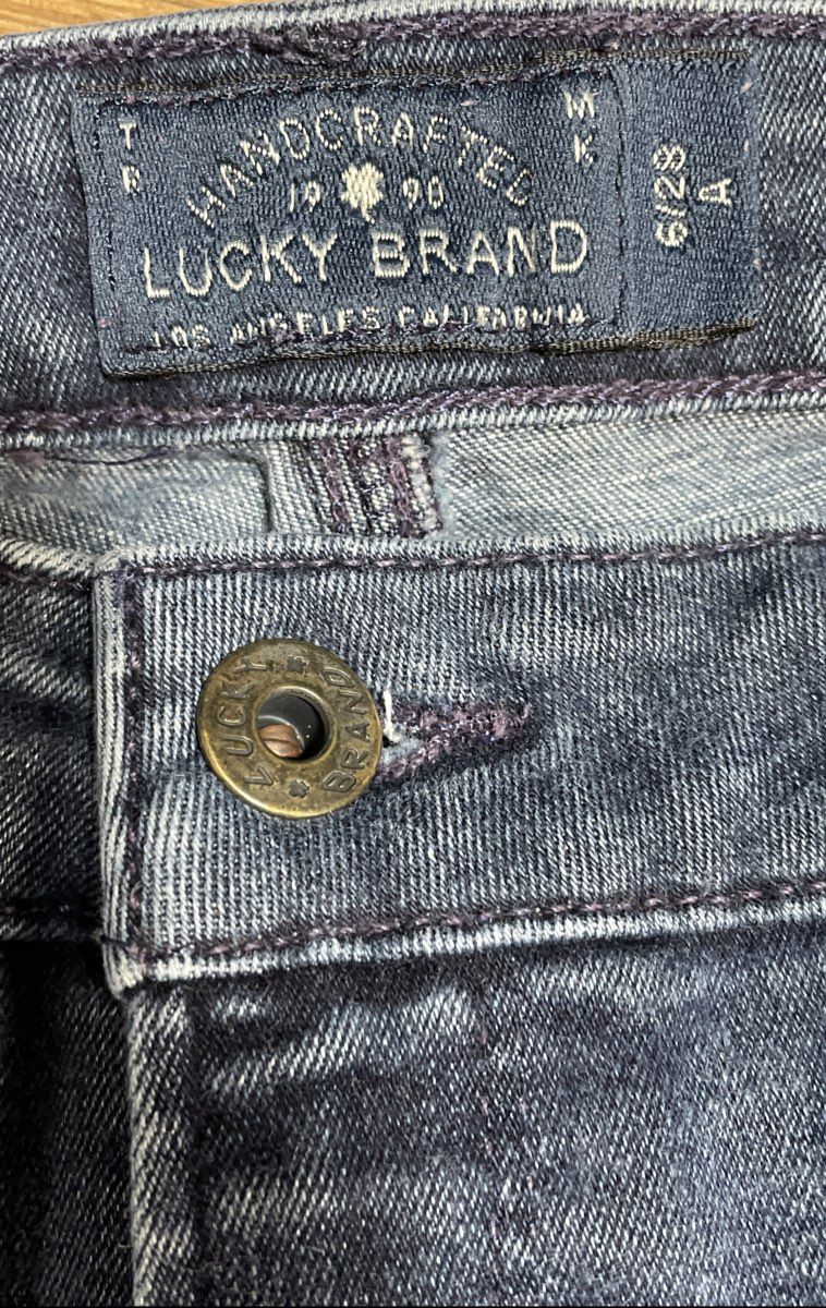 Lucky Brand Women's Blue Jeans Faded Wash Straight Leg Sz 6/28