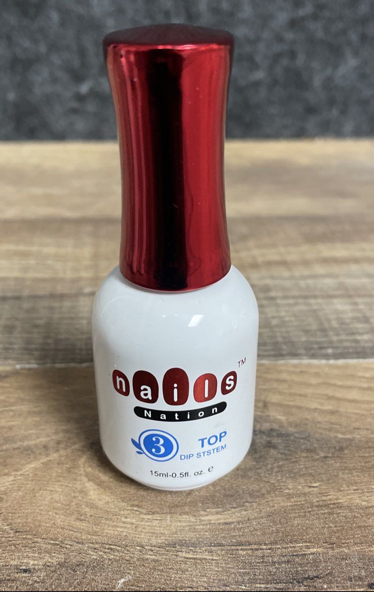 Nails Nation Dip System Liquid Set Base Activator Top Coat 0.5oz New Lot of 3