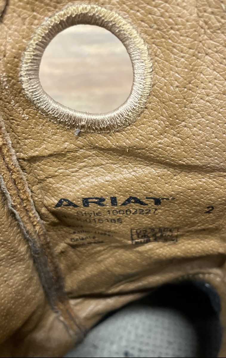 Ariat Heritage Roughstock Brown Leather Western Cowboy Boots Men's Size 9.5 EE
