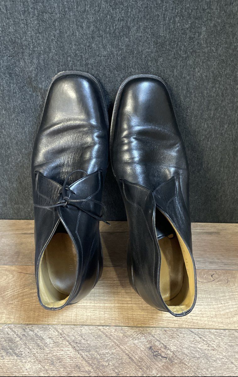 Bruno Magli Rombo Black Leather Chukka Ankle Boots Men's Size 11.5 M