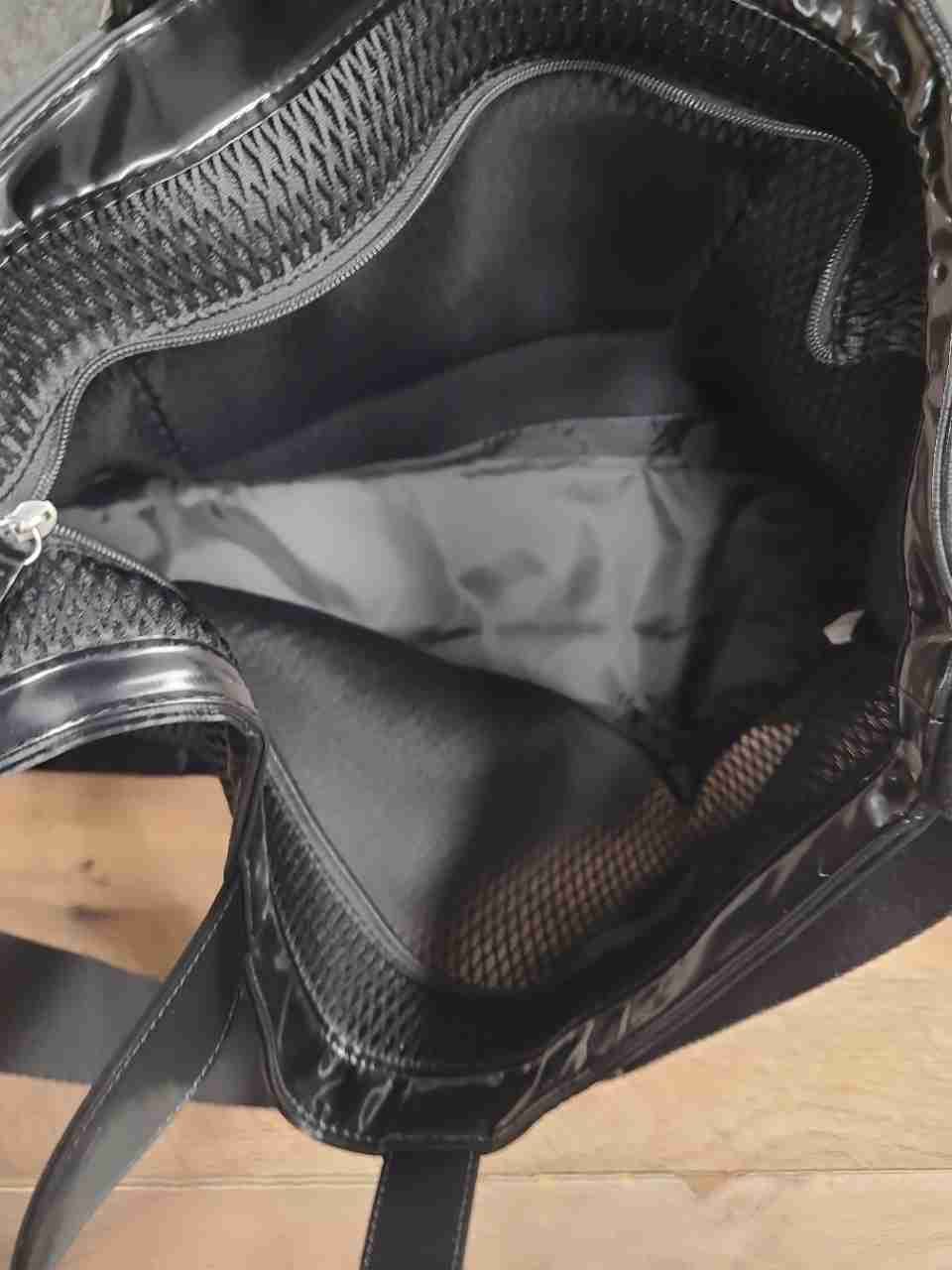 Victoria's Secret PINK VSX Black Puffer Mesh Tote Handbag Lot of 2 NWT