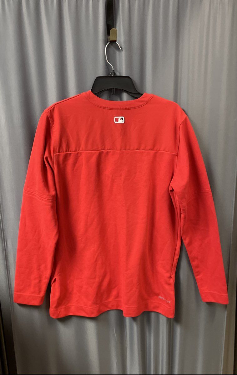 Nike Men's Washington Nationals Red Dri-Fit 1/4 Zip Pullover Sz M