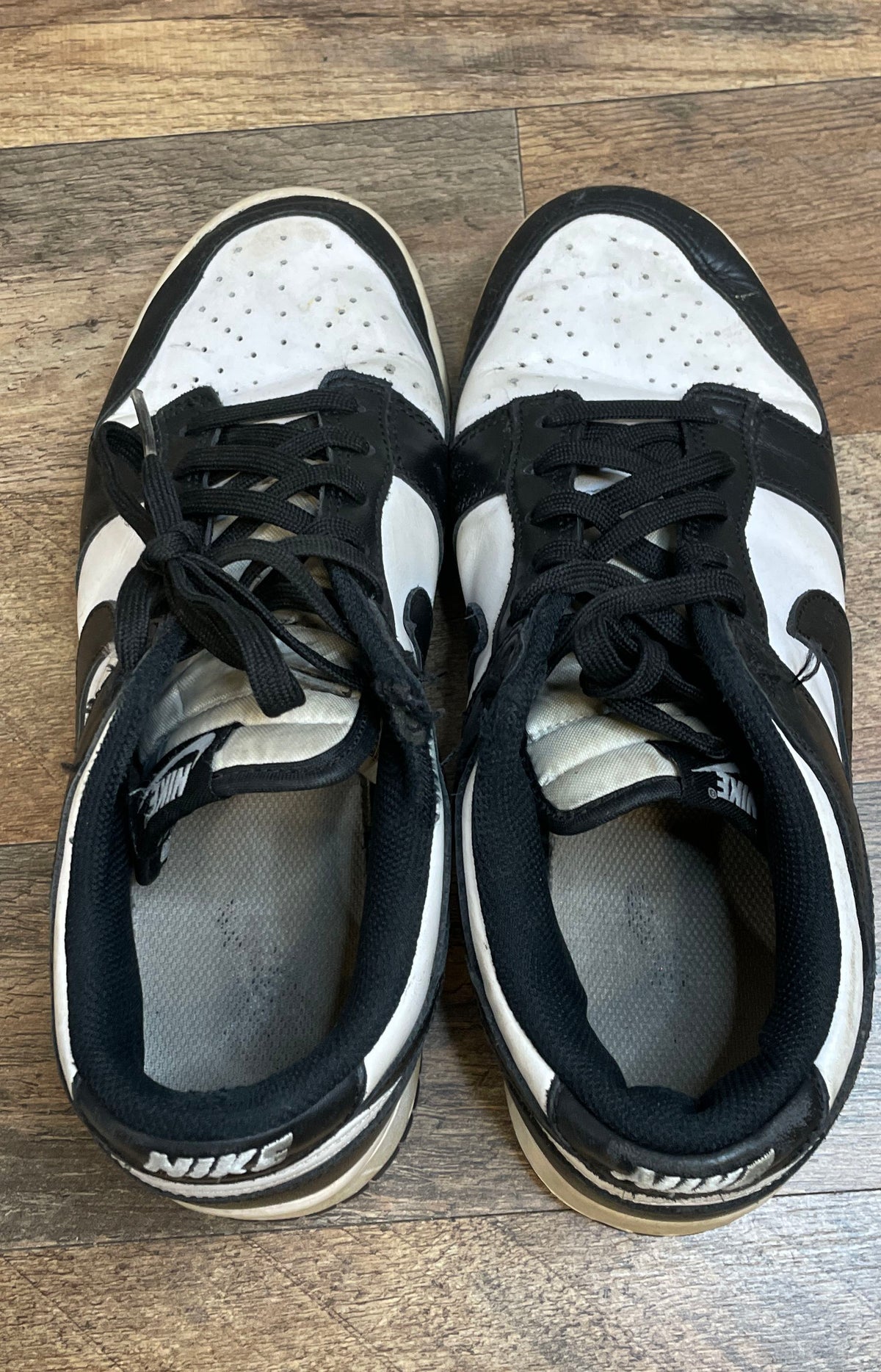 Nike Dunk Low Panda White Black Women's Sneakers Size 9 DD1503-101