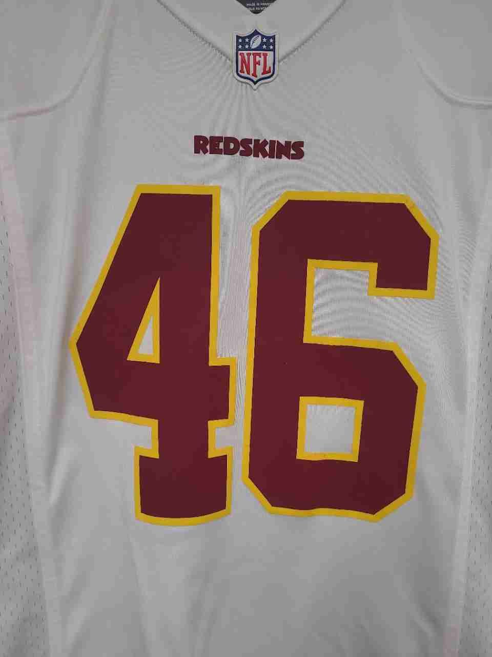 Nike Men's Washington Redskins Alfred Morris #46 White Football Jersey Sz M
