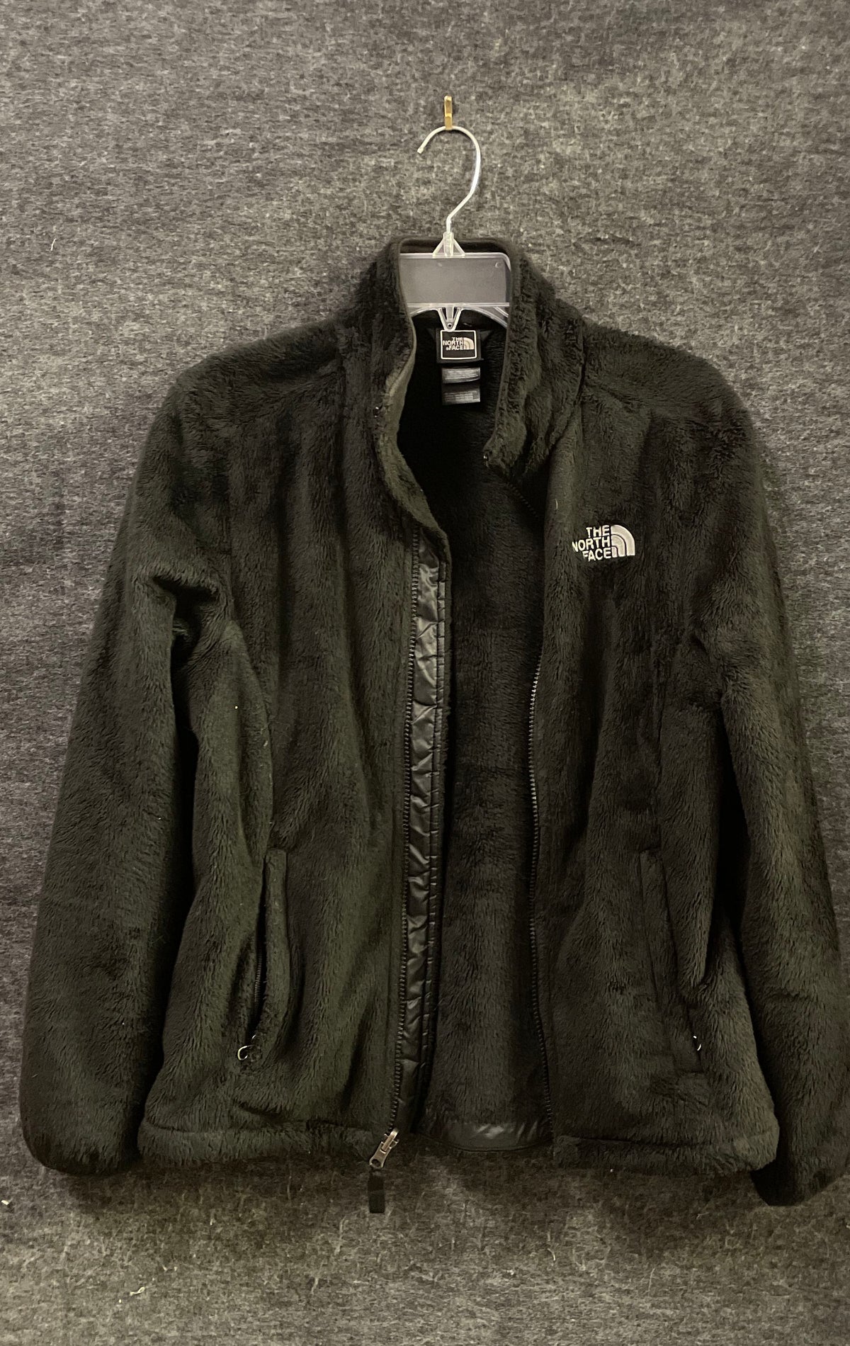 The North Face Women's Osito Full Zip High Pile Fleece Jacket Black Sz M