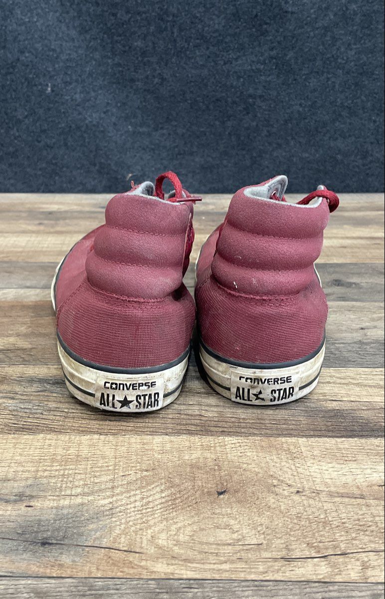 Converse Chuck Taylor All Star Street Mid Burgundy Leather Men's Size 9