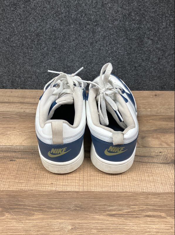 Nike Court Borough Low 2 White Midnight Navy Youth Sneakers Size 7Y