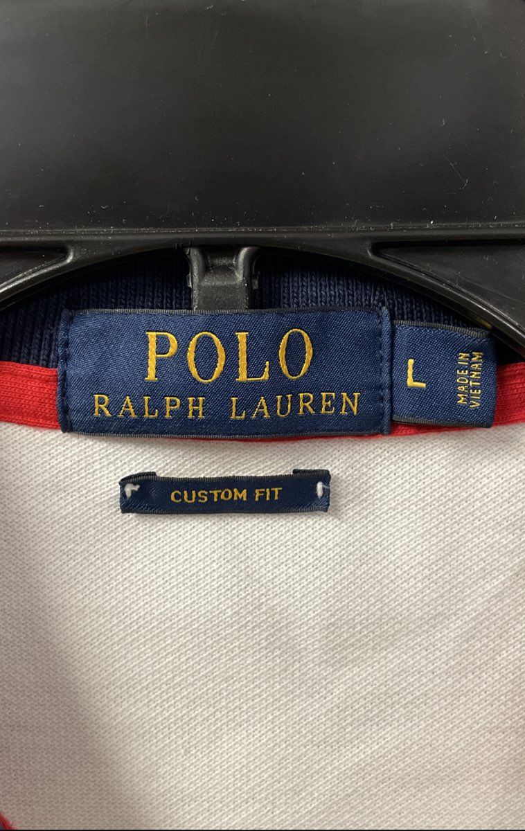 Polo Ralph Lauren Men's Open 65 Offshore Racing Polo Shirt White P-15 Sz L