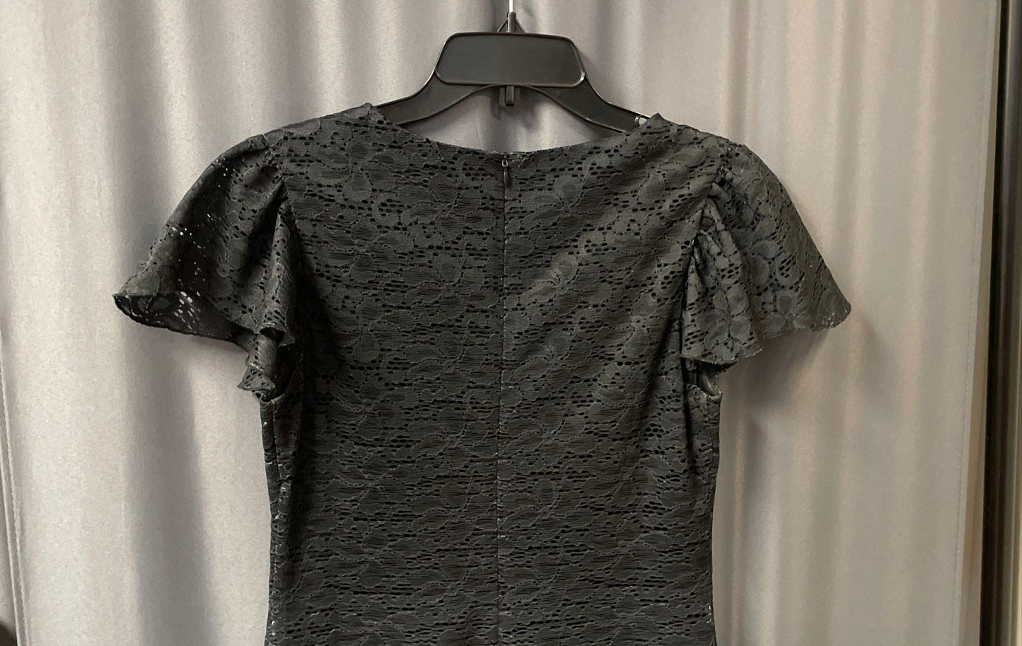 Desigual Women's Black Lace Graphic Mandala Circle Shift Dress Sz 38