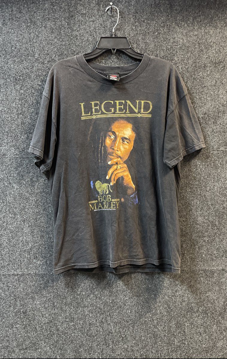 Vintage 2005 Bob Marley Legend Zion Rootswear Graphic T-Shirt Sz L