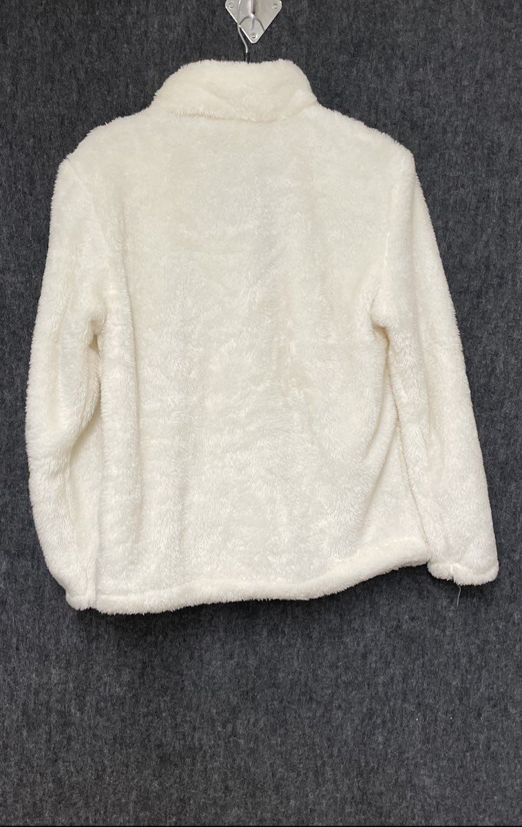 New Balance Women's White Quilted Teddy Fleece Half Zip Jacket NWT Sz S