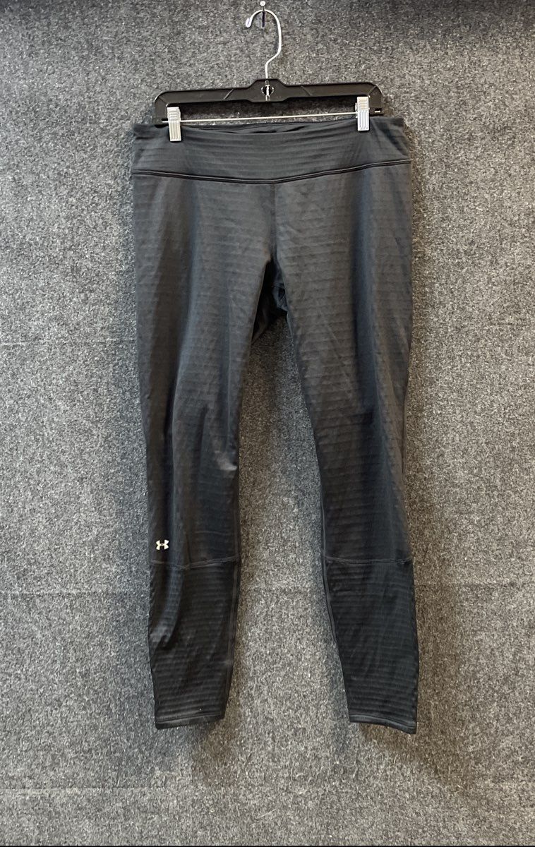 Under Armour Women's ColdGear Infrared 4.0 Base Layer Leggings Black Textured L