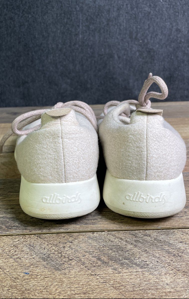 Allbirds Wool Runners Beige Superfine Merino Women's Walking Shoes Size 10