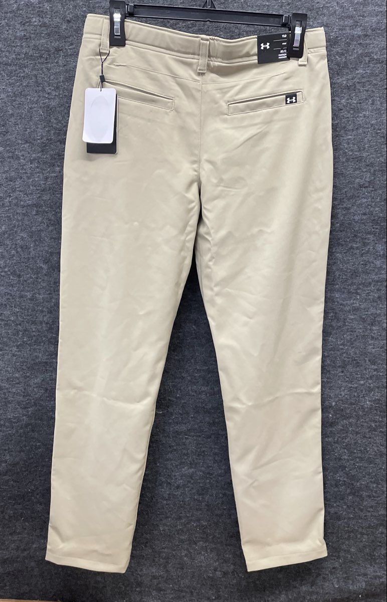 Under Armour Boys Beige Performance Golf Pants NWT Sz YLG