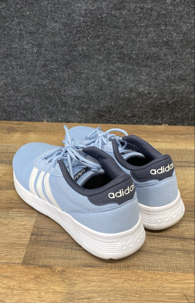 Adidas Lite Racer Blue White Running Shoes Size 8.5