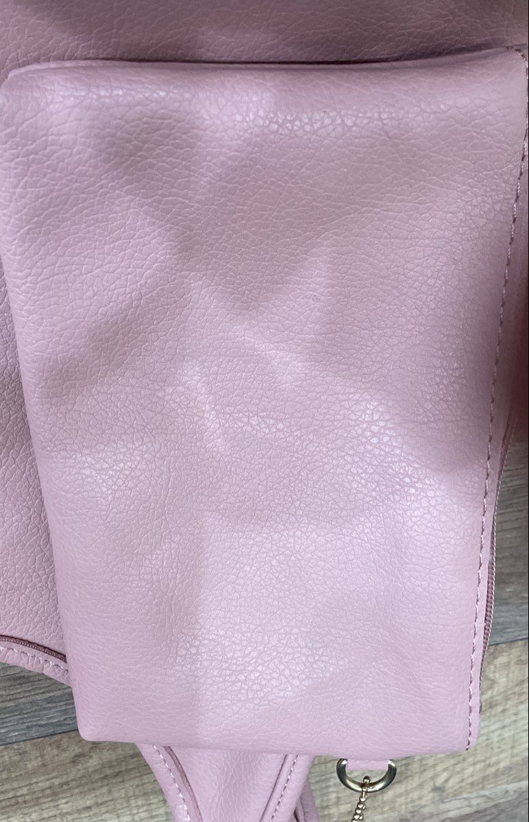 Montana West Pink Leather Pebbled Tote Bag with Matching Wallet Pouch