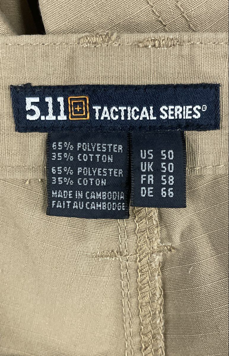 5.11 Tactical Men's Taclite Pro Ripstop Cargo Utility Pants Khaki Sz 50