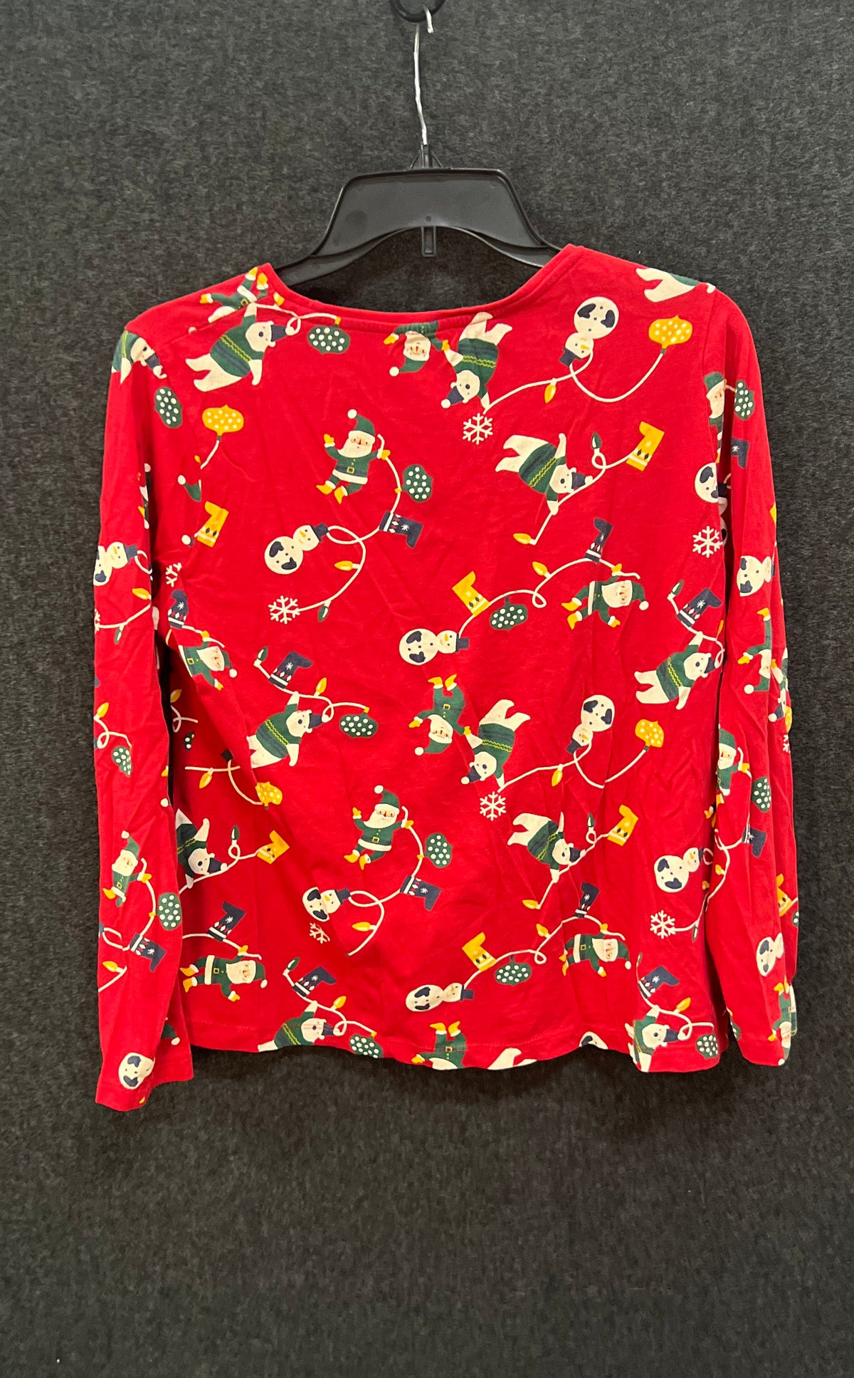Esmara Women's Red Christmas Holiday Pajama Set Snowman Santa 2-Piece Sz M 8/10