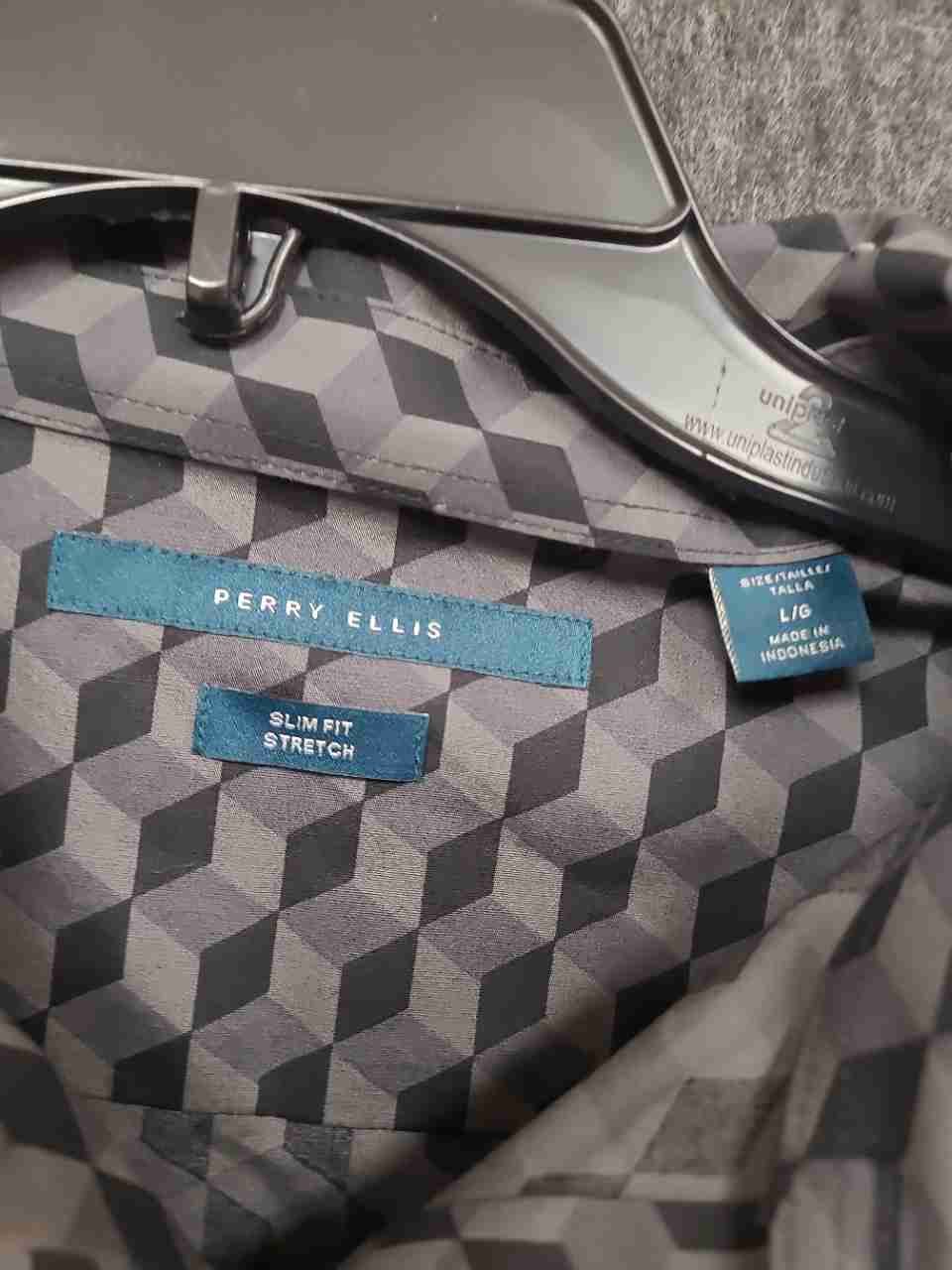 Max Lauren & Perry Ellis Men's Dress Shirt Lot Geometric Striped Sz L & XL NWT