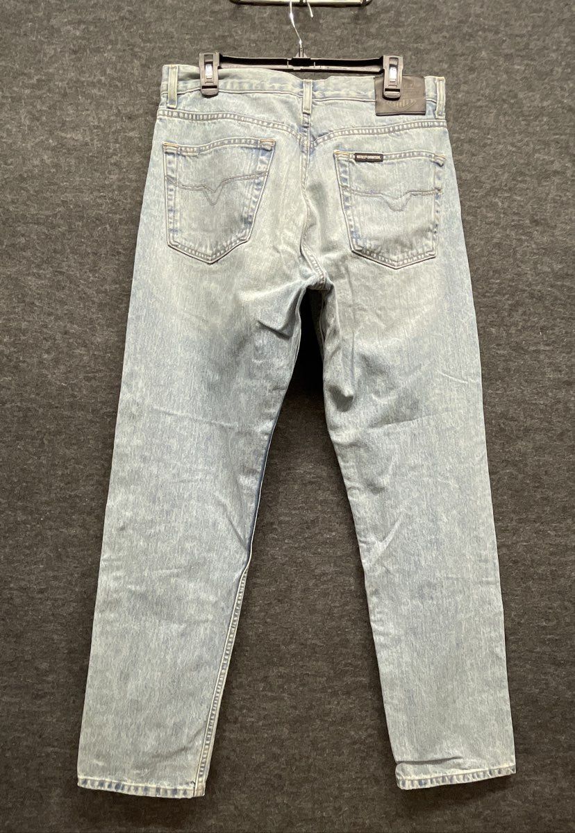 Harley-Davidson Men's Light Wash Straight Leg MotorClothes Jeans 34x34