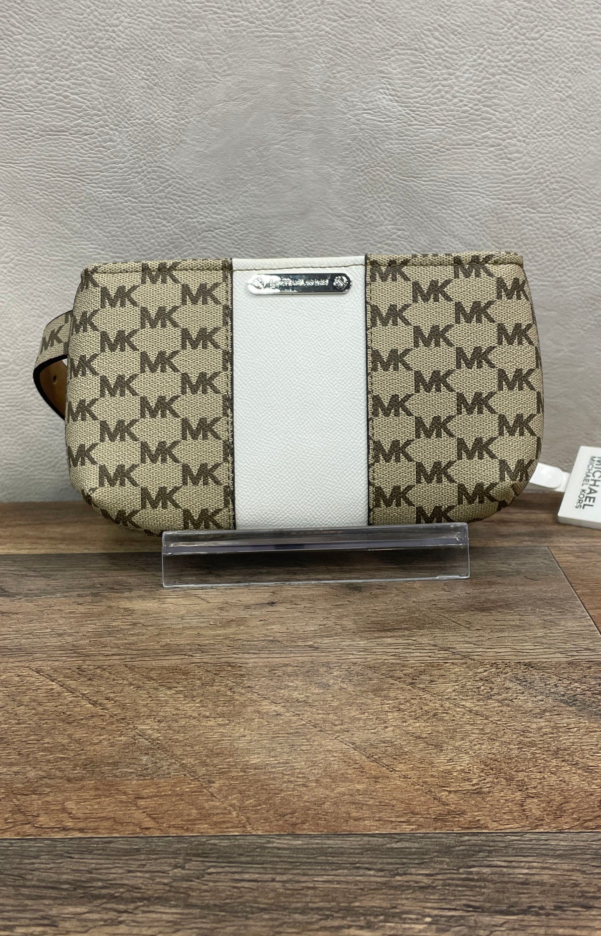 Michael Kors NWT Beige Monogram Signature Canvas Belt Bag Waist Pack Purse