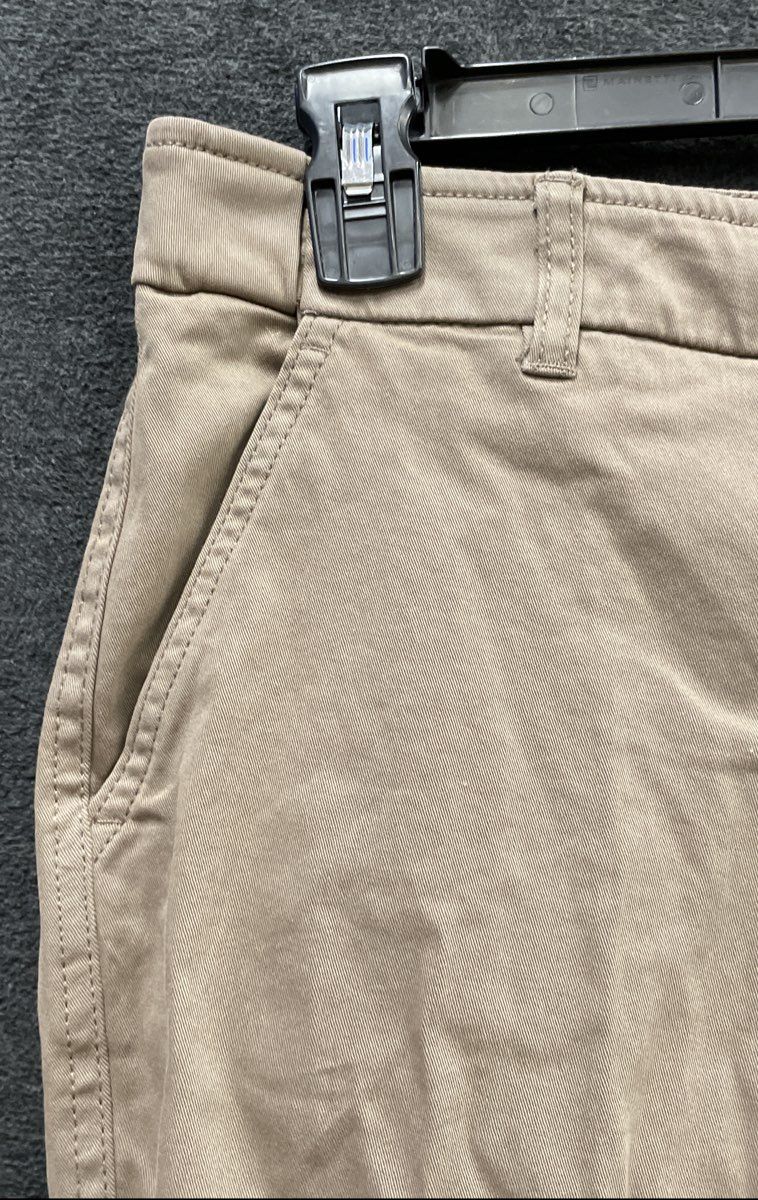 Coldwater Creek Women's Tan Textured Chino Pants Khaki Straight Leg Sz 12