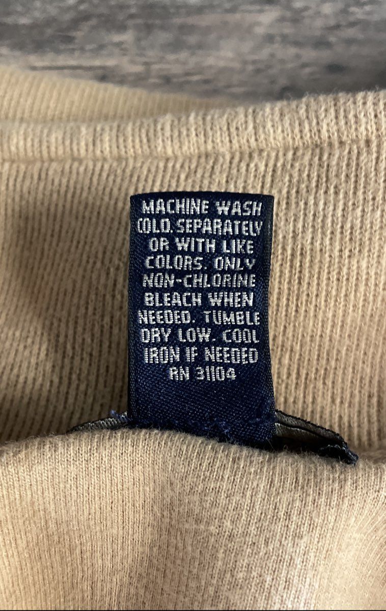 Saddlebred Men's Tan Cotton Ribbed Quarter 1/4 Zip Pullover Sweater XL