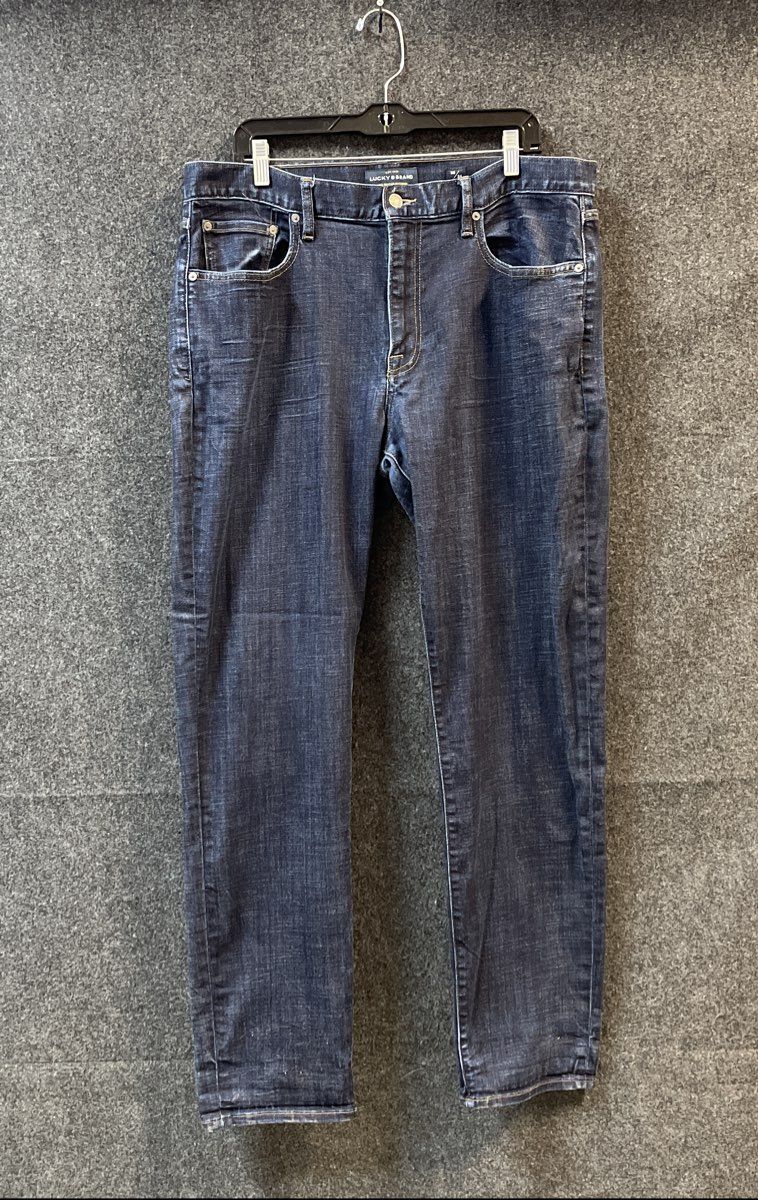 Lucky Brand Men's 410 Athletic Slim Jeans Dark Wash Blue Sz 38x34
