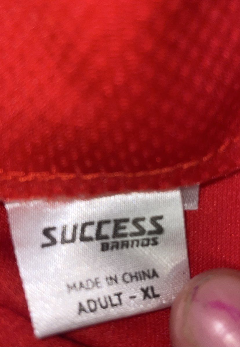 Success Brands Fredericksburg Nationals FredNats Jersey Red ZMONEY 24 Men's XL