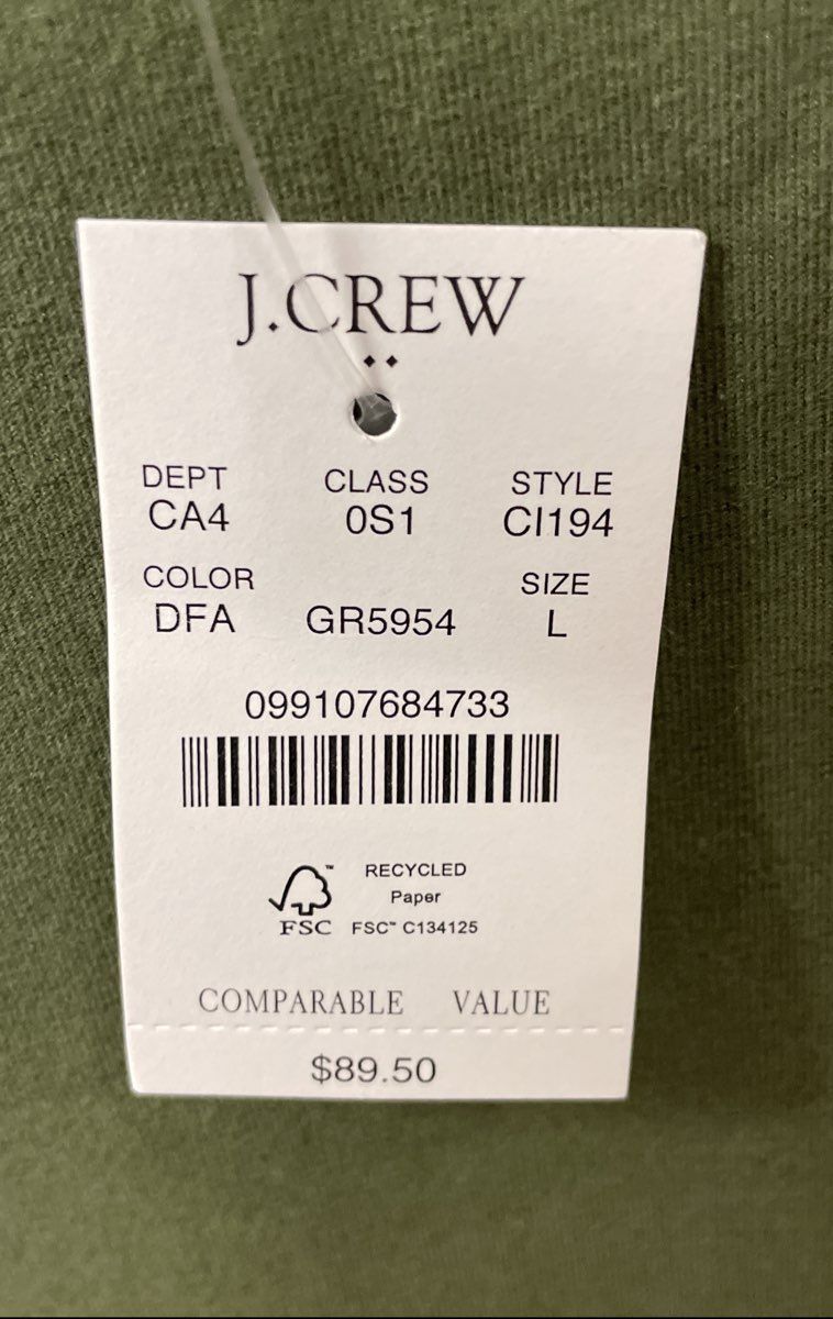 J. Crew Women's Green Short Sleeve Mixed Media Midi Dress Pockets Sz Large NWT