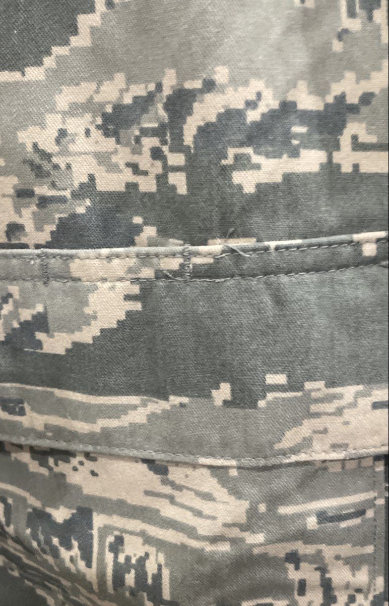 USAF Air Force ABU Digital Tiger Stripe Camo Utility Coat Jacket Sz 46L