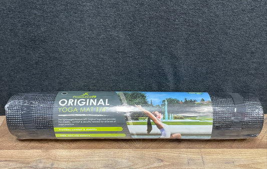 ProsourceFit Original Yoga Mat 1/4" Black Exercise Fitness New Sealed