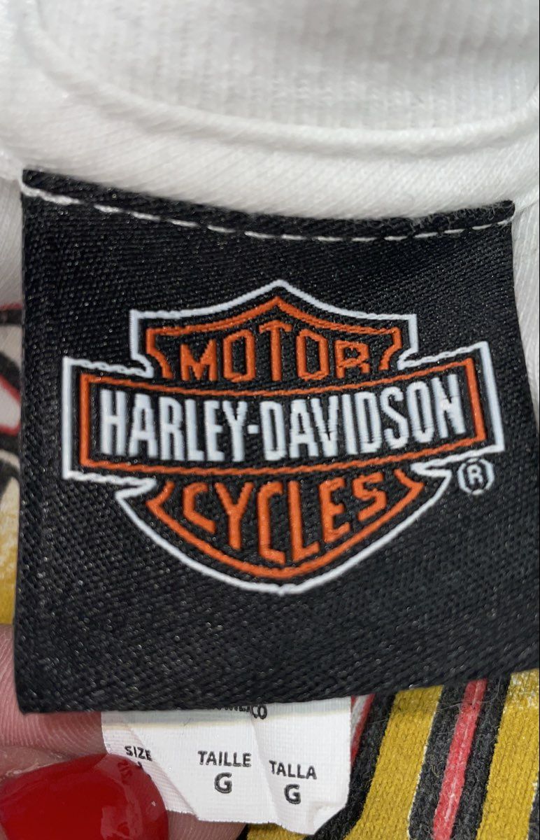 Harley-Davidson Built For Speed Pinup Graphic Tokyo Japan T-Shirt 2012 Sz L