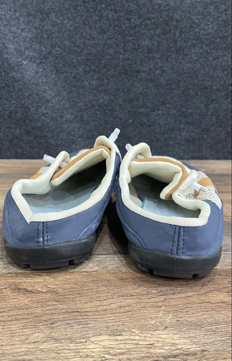 Blue White Tan Mesh Slip-On Mule Backless Sneakers Size 47