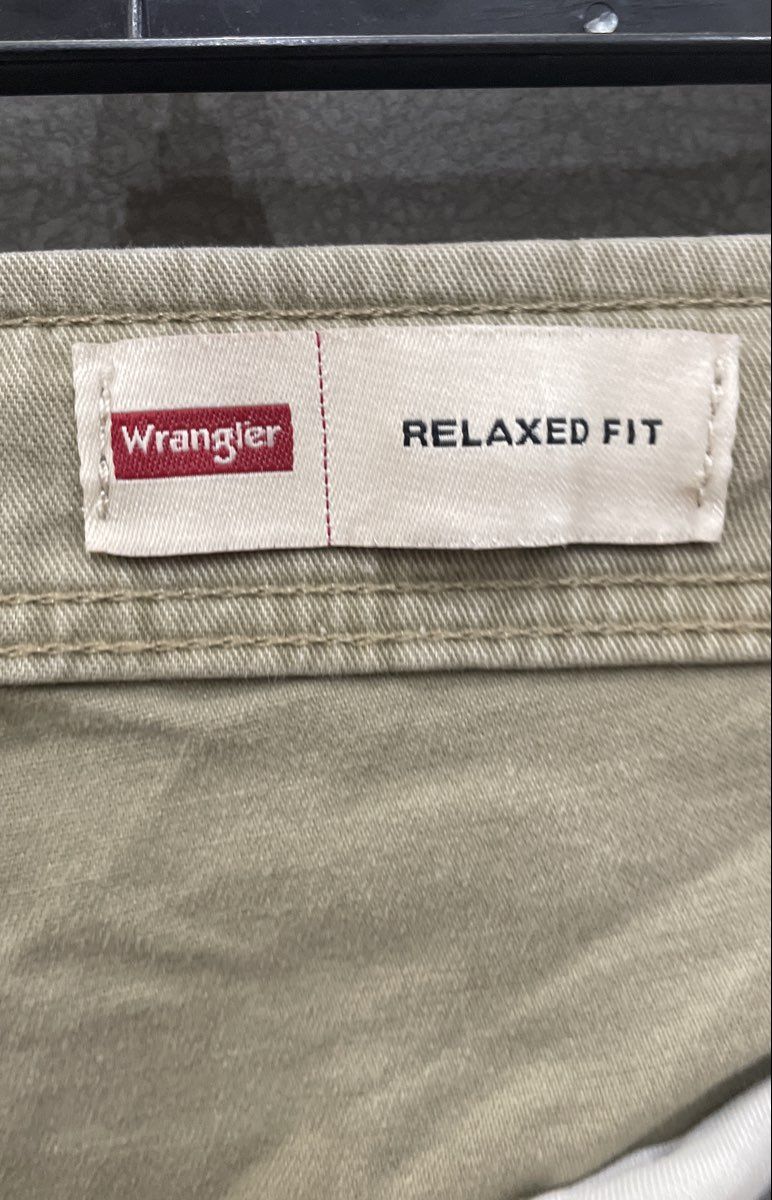 Wrangler Men's Relaxed Fit Cargo Pants Grey Stretch Cotton Sz 36x32