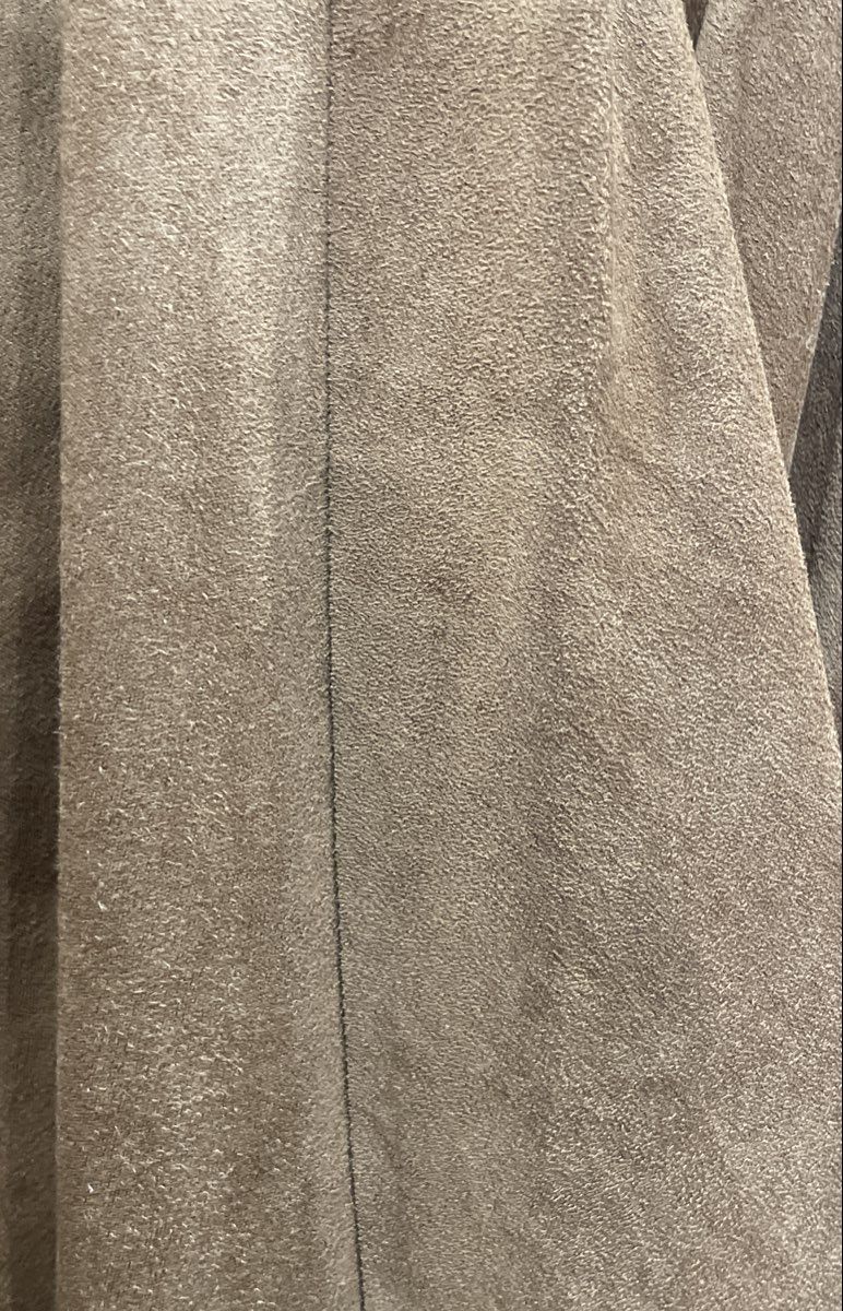 Sofia Jeans by Sofia Vergara Women's Tan Faux Suede Draped Cardigan Jacket 3XL