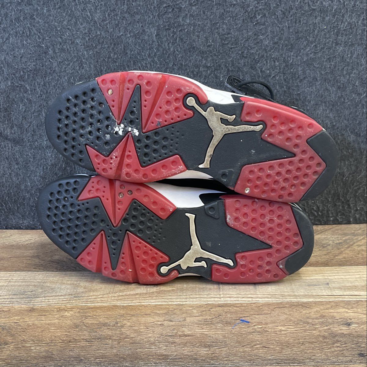 Nike Air Jordan Flight Club '91 Black University Red Basketball Sneakers Size 8