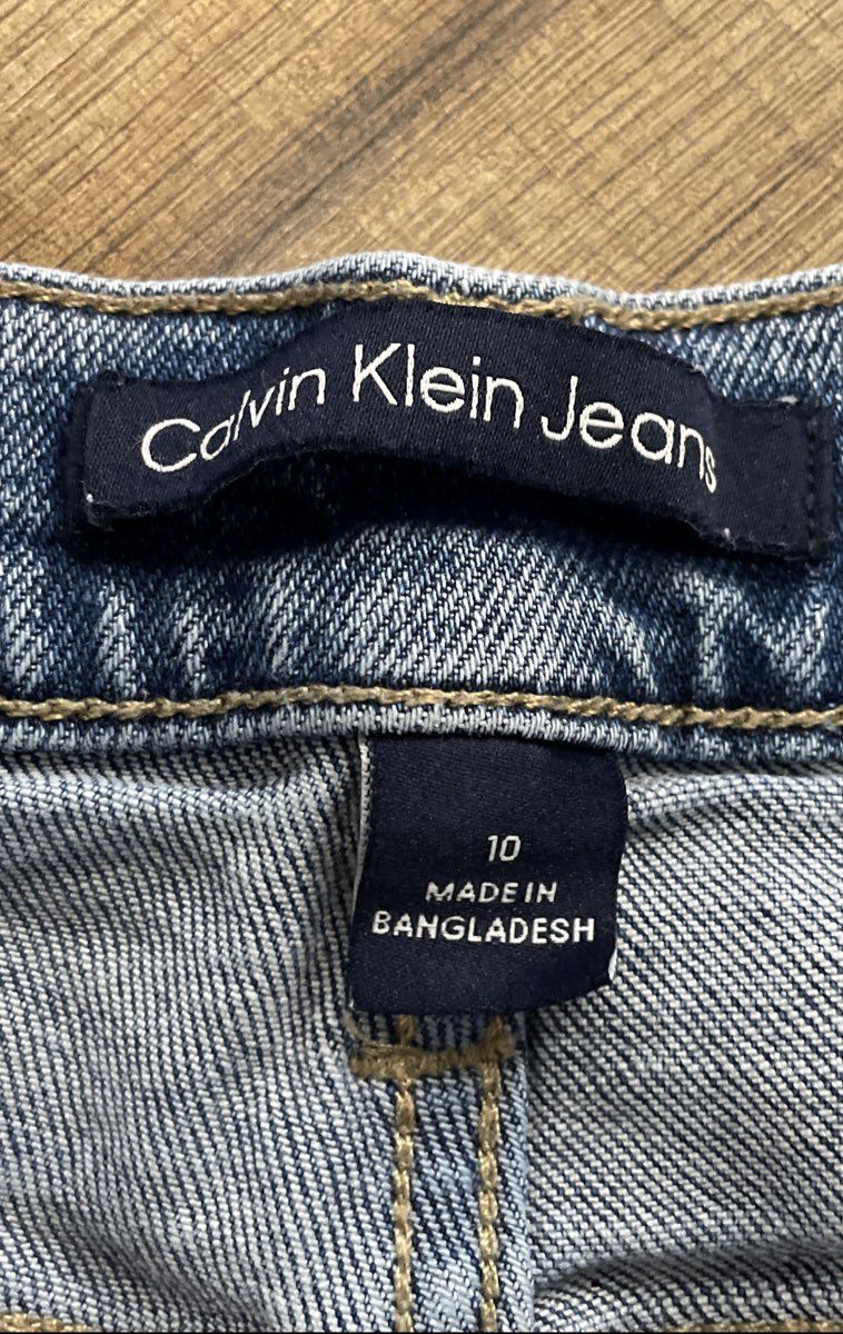 Calvin Klein Women's Blue High Rise Straight Leg Denim Jeans Sz 10