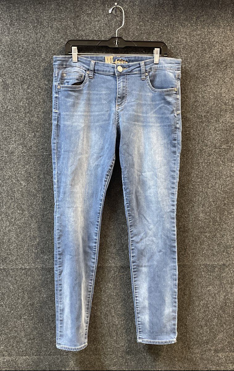 Kut from the Kloth Women's Blue Light Wash Skinny Denim Jeans Sz 14