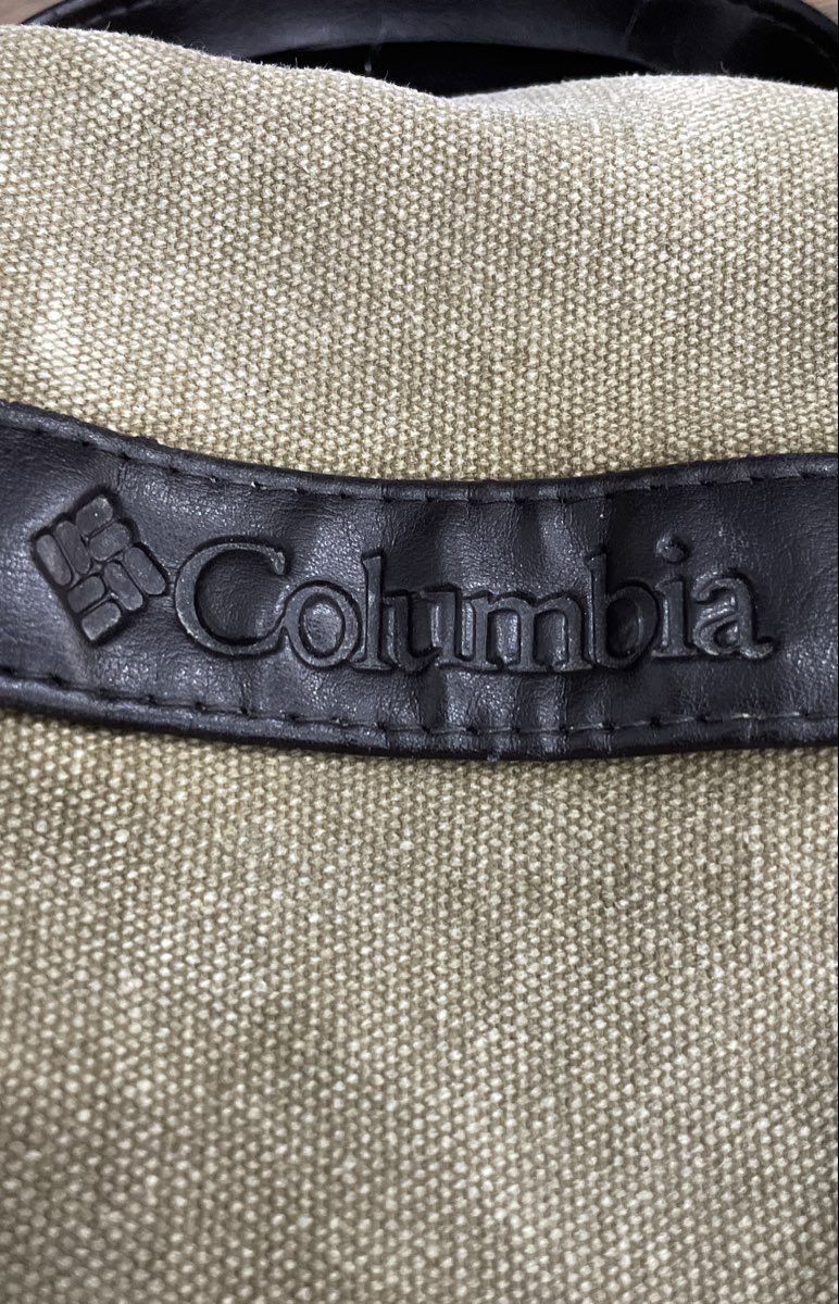 Columbia Green Canvas Hanging Toiletry Bag Travel Organizer Multi Compartment