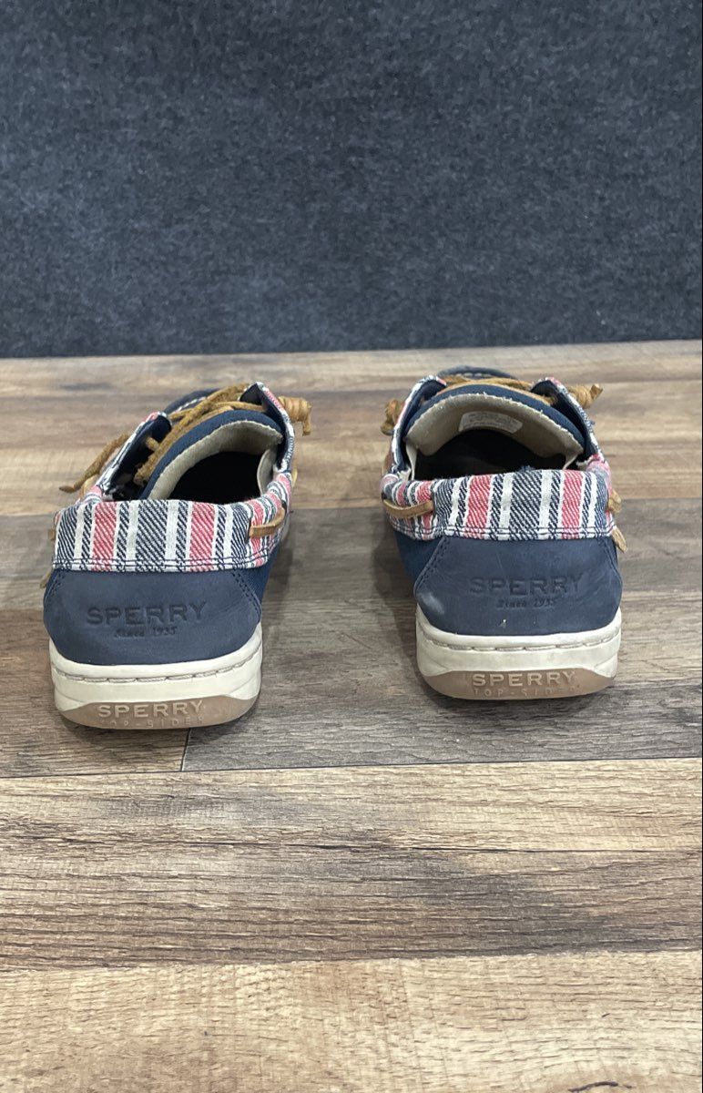 Sperry Ivyfish Navy Red Plaid Women's Boat Shoes Size 10M
