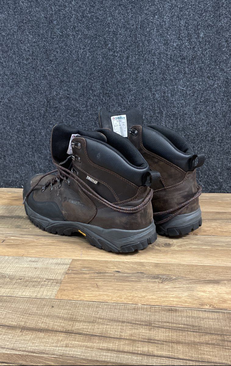 Gander Mountain TechH2O Waterproof Brown Leather Hiking Work Boots Men's Size 11